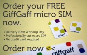 Get a free Giffgaff micro-SIM